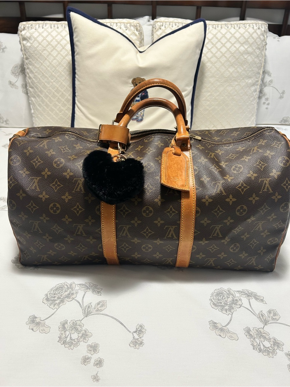Louis Vuitton Keepall 50 Monogram Canvas Travel Duffel - Brown/Tan